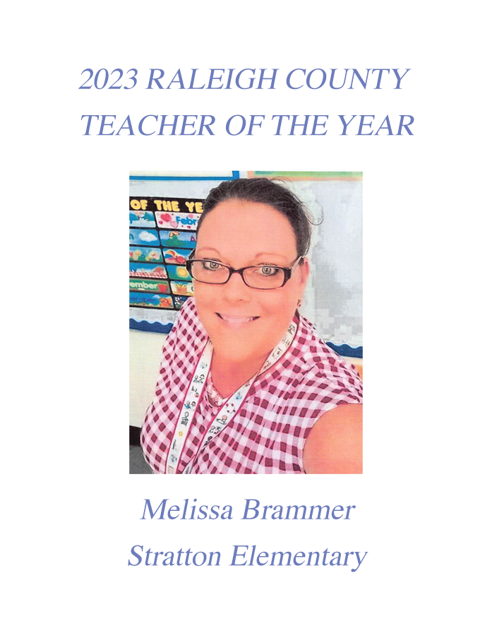 Melissa Brammer Named 2023 Raleigh County Teacher of the Year