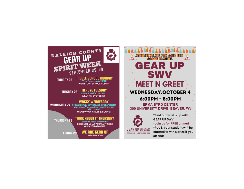 Gear UP Meet and Greet, October 4 2023 6:00 to 8:00