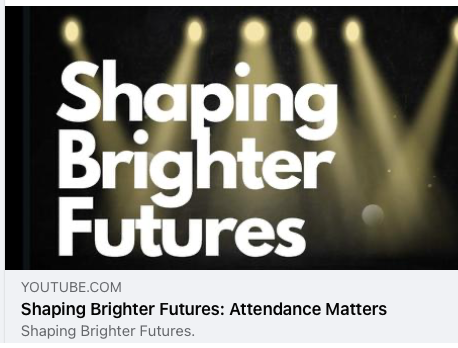 "Shaping Brighter Futures".  We're thrilled to unveil our biweekly video series, "Shaping Brighter Futures". Twice monthly, we'll be providing videos that share tips and strategies for a successful school experience. 